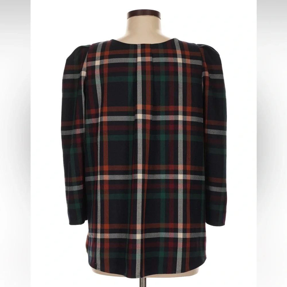 Tuckernuck Plaid Bedford Blouse Size M - Picture 2 of 5